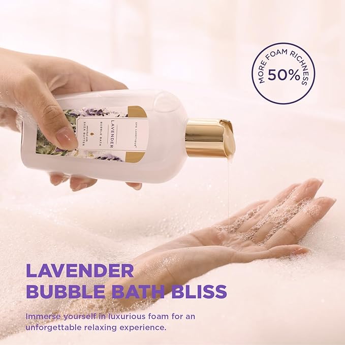 Spa Luxetique Gift Baskets for Women 15PCS Lavender Bath and Body Gifts Set Bath Sets for Her Skin Care Sets for Women Anniversary Valentine Gifts for Women Wife Girlfriend - Bloomnest