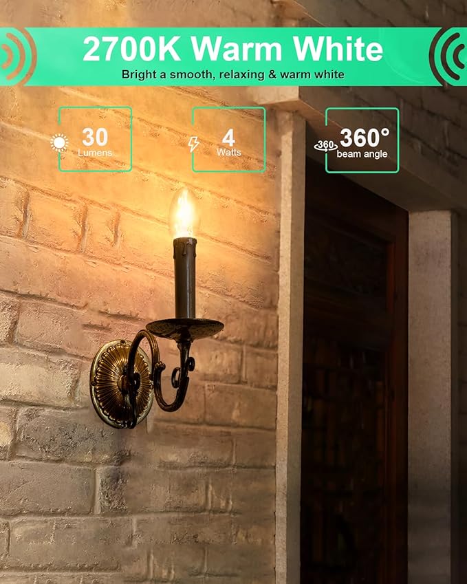 4 Watt Night Light Bulbs, Replacement Bulbs for Nightlight Salt Lamp Wax Warmers - Bloomnest