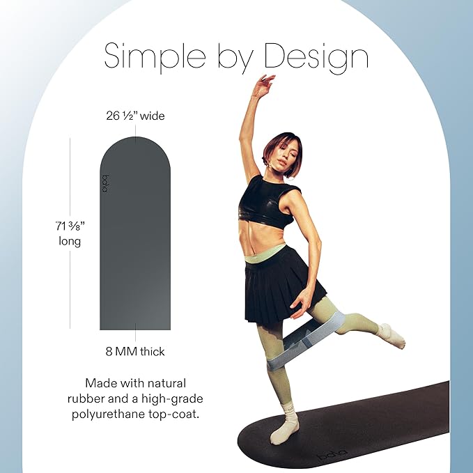 Bala Yoga Mat for Home Gym - Non Slip Exercise Mat for Home Workout, Stretching, Pilates, Aerobics & Floor & Fitness Work Out - Indoor Exercising Mat - Bloomnest