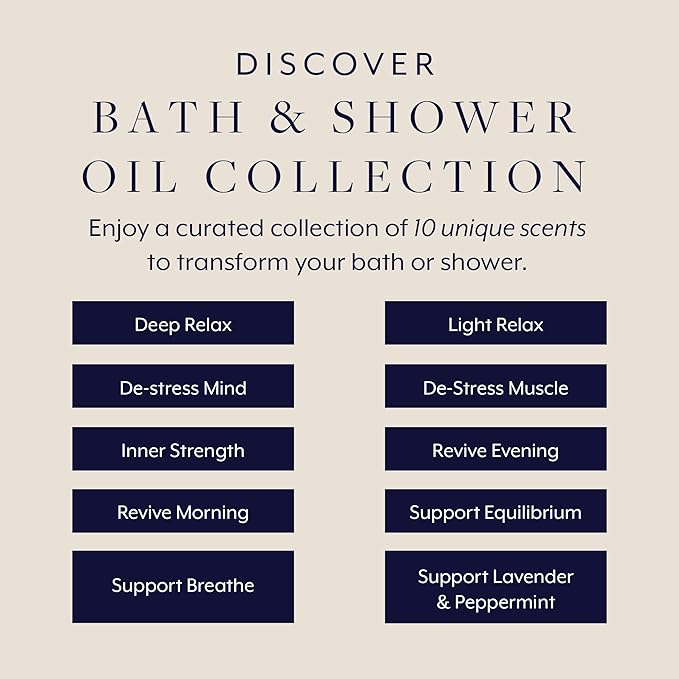 Aromatherapy Associates Essential Oil Blends – Luxury Shower and Body Oils for Dry Skin, Daily Aromatherapy Care for Men & Women, 10-Pack (0.10 fl oz Each) in Decorative Gift Box - Bloomnest