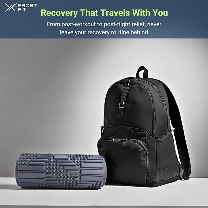 VibePro Flow Vibrating Foam Roller - 5-Mode Vibrating Massage Roller for Muscles Deep Tissue, Recovery, & Pain Relief - High-Intensity Electric Foam Roller for Back, Legs & Shoulders - Rechargeable - Bloomnest
