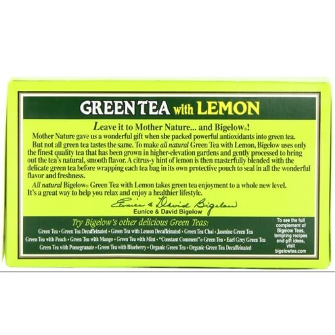 Bigelow Tea Grn Lemon 20bg (Pack of 3) - Bloomnest