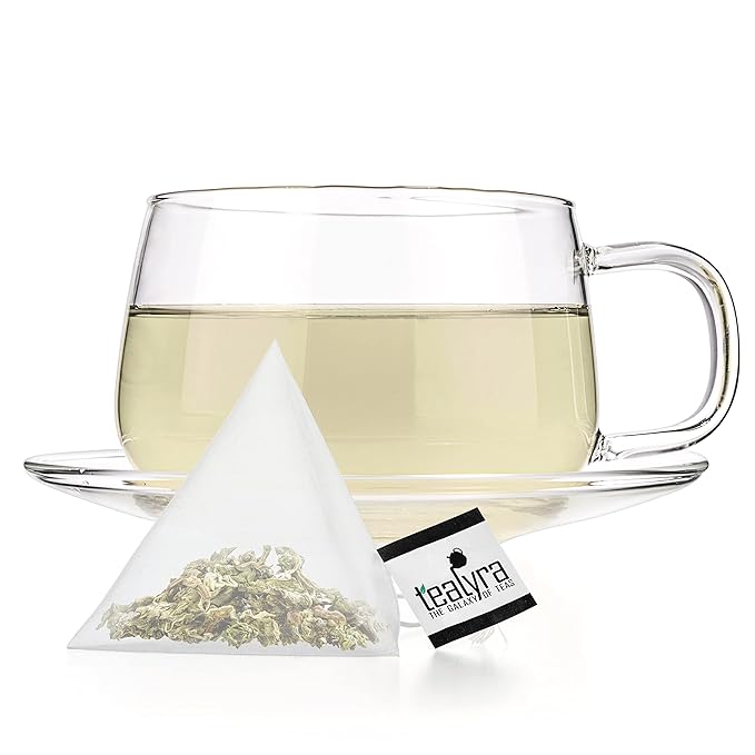 Tealyra - Bedtime - 25 Bags - Chamomile - Spearmint - Hemp Leaves - Unique Relaxing Herbal Loose Leaf Tea - Sleep and Calm Tea - All Natural - 25 Sachets - Bloomnest