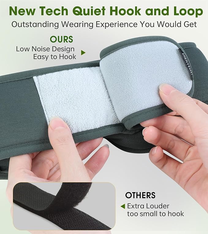 Bamboo Cotton Sleep Mask with Bluetooth Wireless Headphones - Blackout Eye Mask for Sleeping 3D Contoured Sleep Headband Ear Muffs Lengthen & Low Noise Hook for Better Experience (Grey) - Bloomnest