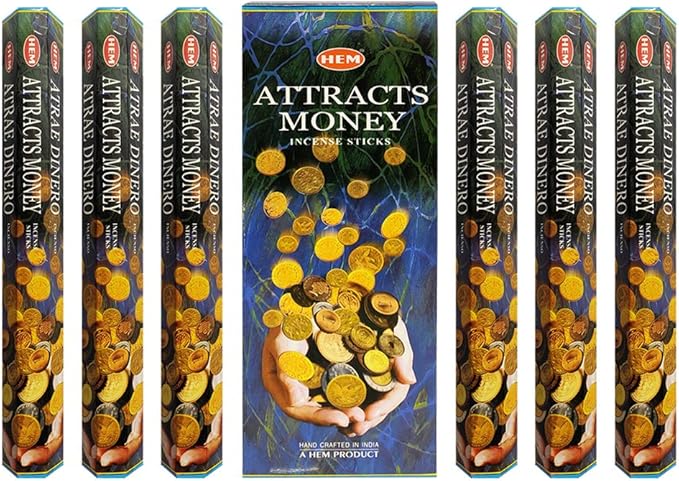 Attracts Money Incense Sticks and Incense Stick Holder Bundle Insence Insense Hem Incense Sticks TRUMIRI