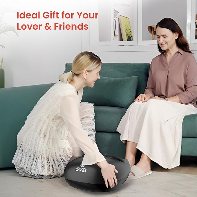 COMFIER 2025 Upgrade shiatsu Foot Massager for Neuropathy,Plantar Fasciitis,Foot Massager with Heat,Remote Control,Pause Function, feet Massager with Compression,Vibration,Gift for Men Size 13 - Bloomnest