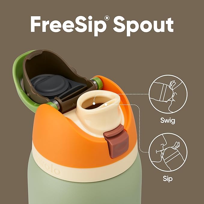 Owala FreeSip Insulated Stainless Steel Water Bottle with Straw, BPA-Free Sports Water Bottle, Great for Travel, 32 Oz, Camo Cool | Insulated, with Straw, for Sports, Travel, and School, BPA-Free Owala