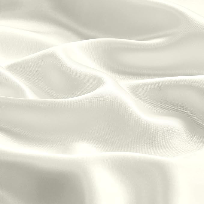 BEDELITE Satin Body Pillow Cover, Super Soft and Cooling Body Pillow Pillowcase for Hair and Skin, Breathable Silky Full Long Pillowcase Cover(20"x54", Ivory) - Bloomnest