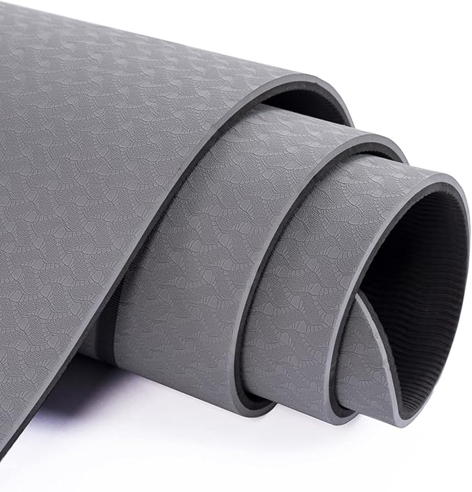 Yoga Mat Non Slip, Pilates Fitness Mats, Eco Friendly, Anti-Tear 1/4" Thick Yoga Mats for Women, Exercise Mats for Home Workout with Carrying Sling and Storage Bag - Bloomnest