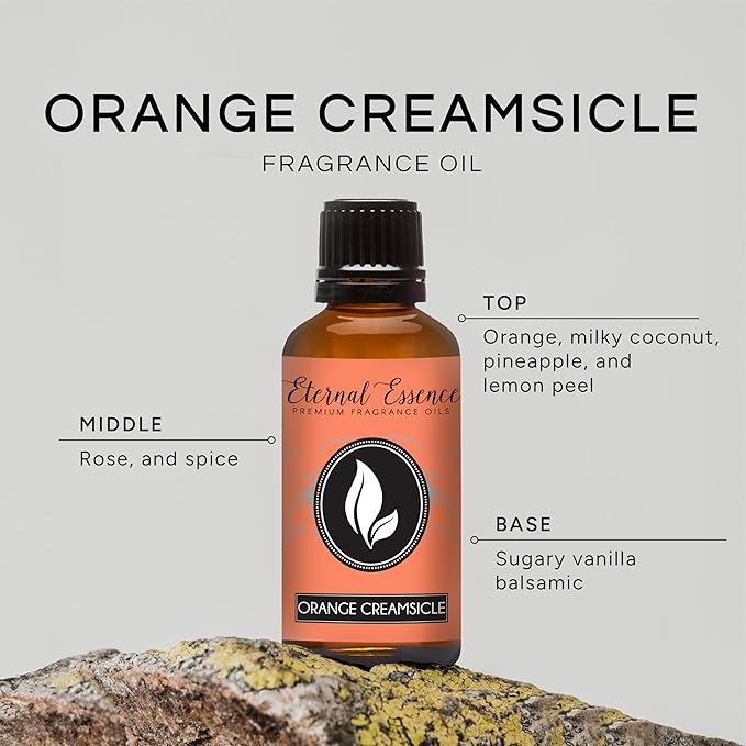 Eternal Essence Oils Orange Creamsicle 30ml Premium Fragrance Oil - for Candle, Soap Making, Aromatherapy, Diffusers, Home Care, & Humidifiers EternalEssenceOils