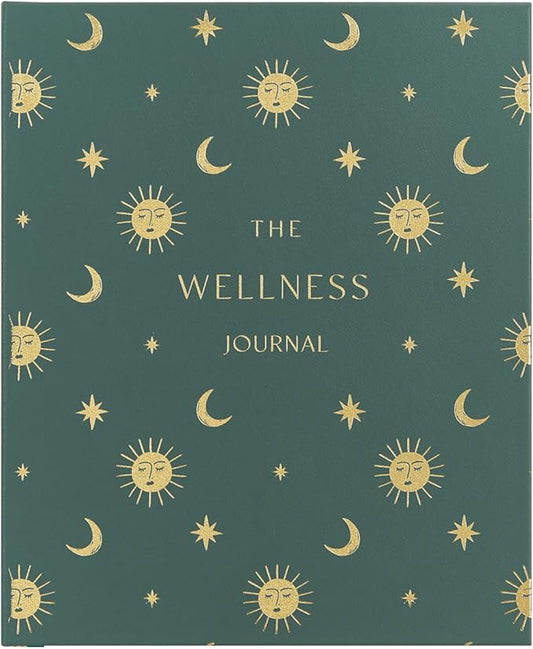 And Per Se Wellness Journal, Daily Journal for Personal Mental Health, Sleep & Diet Tracking, Self Care Reflection for Women & Men (Celestial Green) - Bloomnest