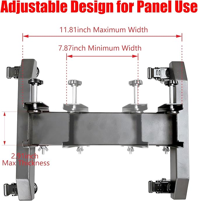 Red Light Therapy Stand, Mobile Stand for Red Near Infrared Light Therapy Board, Home & Commercial Use, Adjustable Length and Width, Easy to Install, Fits 99% of Panels (14.76 x 9.84 x 7.87 inches)