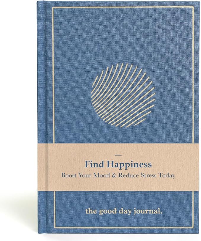 ANECDOTE. Gratitude Journal – The Good Day Journal for Happiness, Mindfulness and Reflection, Feel Happier and Less Stressed, Inspirational Daily Journal for Women & Men - Ocean Blue - Bloomnest