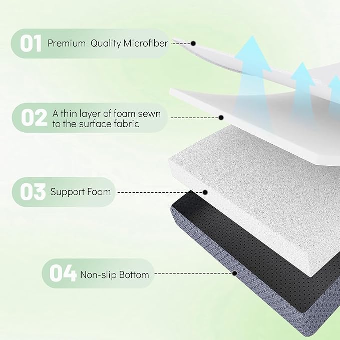 Japanese Floor Mattress Queen, Anti-Slip Japanese Futon Foldable Tatami Mat for Guests, Green - Bloomnest