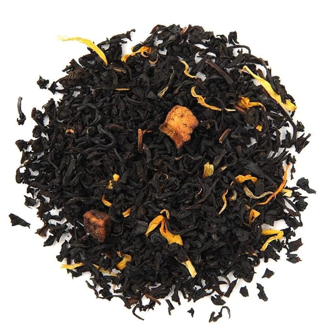 Organic Positively Tea Company, Juicy Peach Black Tea, Loose Leaf, 16 Ounce - Bloomnest