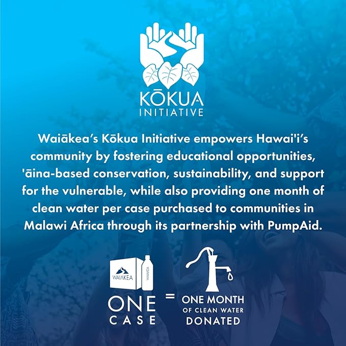 Waiākea Hawaiian Volcanic Water 330mL, 10.14oz (24 Pack) – Naturally Alkaline, Electrolytes & Minerals, B Corp, 100% Recycled Bottles - Bloomnest