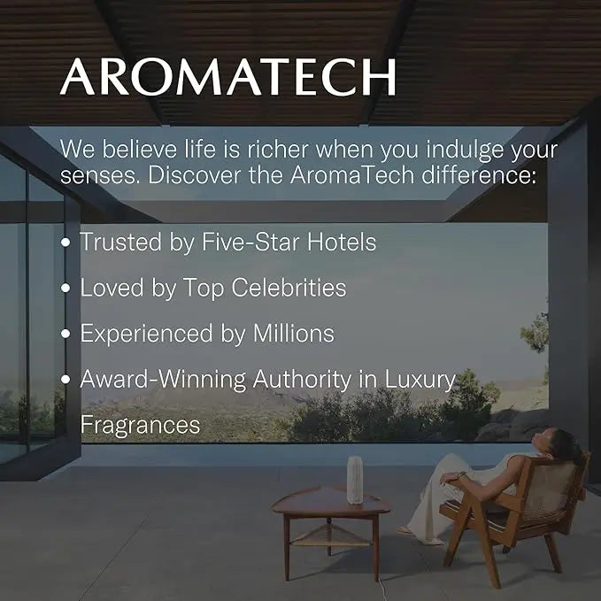AromaTech White Tea & Bamboo Premium Aroma Oil – Delicate & Earthy Home Fragrance with Notes of White Tea, Bamboo & Jasmine for Scent Diffusers, Cold-Air and UltraSonic Scent Machines – 60 mL AromaTech