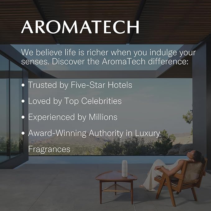 AromaTech Love Affair Aroma Essential Oil Blend: Luxury Hotel Inspired Aromatherapy with Jasmine, Saffron, Cedar & Amber for Ultrasonic Diffusers & Nebulizers - 4 fl oz, 120 mL - Bloomnest