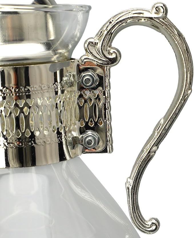 Vintage Turkish Coffee Pot Set, Decorative Glass Teapot Set, Heatable Glass Tea Kettle with Lid and Cup, Turkish Tea Set for Home Tea Party, Milk, Coffee, Hot Cold Tea - Bloomnest