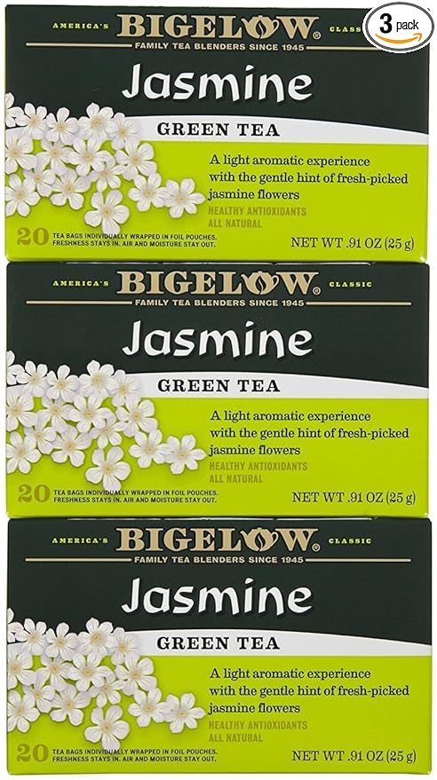 Bigelow Jasmine Green Tea Bags - 20 ct - 3 pk - Bloomnest