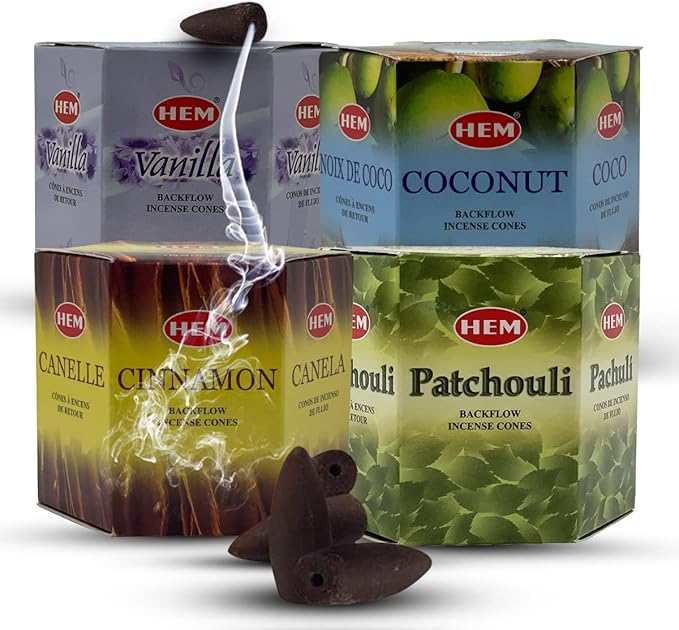 Variety Pack Backflow Incense Cones for Smoke Fountain Haze Falls Waterfall Aromatic and Mat Bundle #5 TRUMIRI