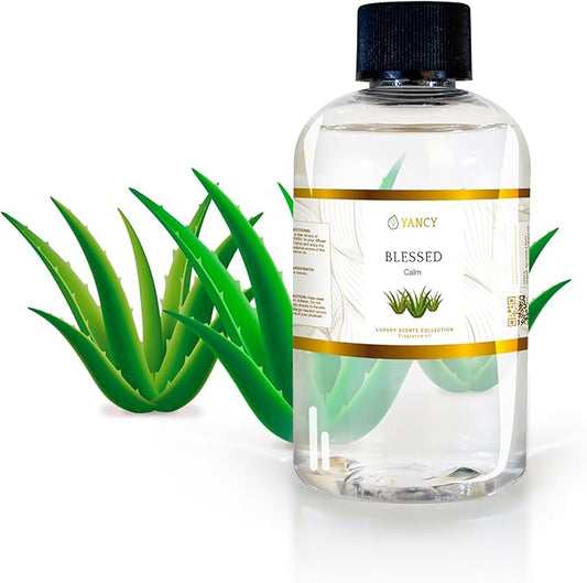 YANCY Blessed Luxury Collection Fragrance Oil (4 oz), Soft Spiritual Scent, Ideal for Diffusers, Oil Burners & Aroma Lamps, Calming Aroma to Set a Peaceful Intention YancySpa