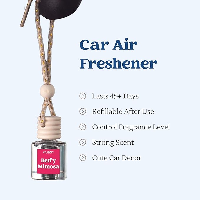 CANDECraftCo Car Air Hanging Fragrance Oil, Car Auto Freshener for Essential Oils, Scents Fragrance Aromatherapy Automobile Diffuser, Long Lasting (Smells Like Pedro Pascal) - Bloomnest
