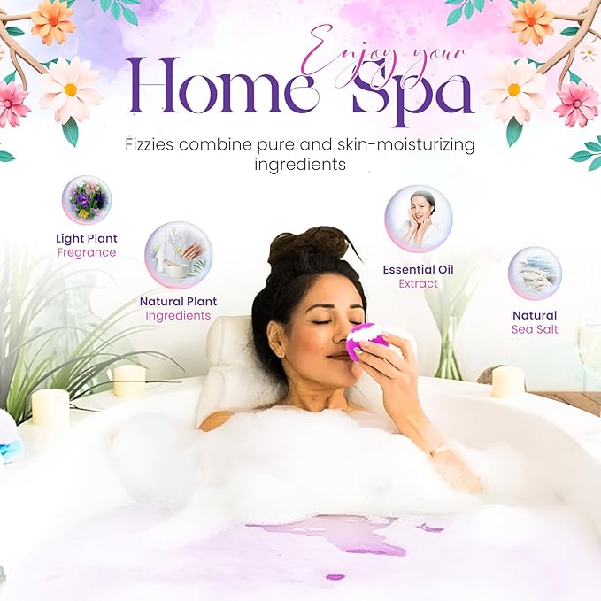 Bath Bombs for Women Pack of 12 Handmade for Women Gift Set, All Natural with Essential Oils, Shea Butter & Luxurious Bubbles - Relaxing Bath Bombs for Adults, Spa Fizzies, Moisturizing Bath Balls - Bloomnest