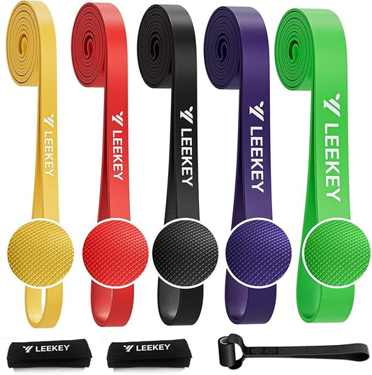 LEEKEY Resistance Bands Set for Pull-Up Assistance & Full-Body Training, Multi-Level Exercise Bands with Bag for Home Workouts, Physical Therapy, Strength Training (Men/Women) - Bloomnest