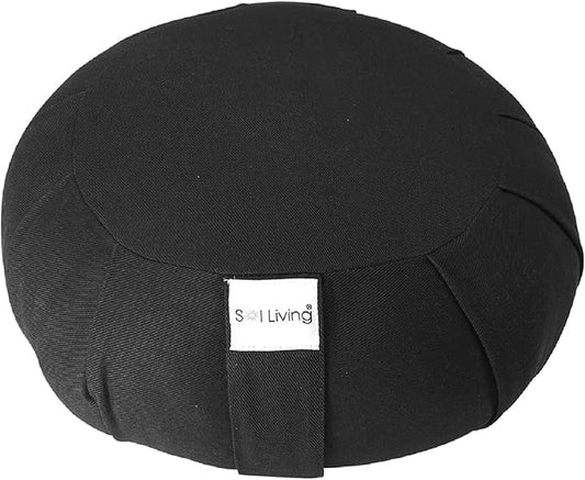 Meditation Cushion Sol Living Yoga Floor Pillow 100% Cotton Floor Cushion Removable Cover Firm Comfort Yoga Floor Cushion Seating for Adults Machine Washable Zafu Meditation Pillow Pouf Bolster Pillow