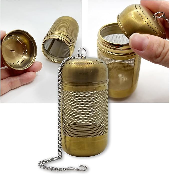 316 Stainless Steel Ion-Plated Fruit Infuser Insert &Tea Infuser for Loose Leaf,Compatible with Stanley,Hydro Flask,Iron Flask, Takeya,ThermoFlask，Reusable Filter for Herbs, Lemon, Cucumber - Bloomnest