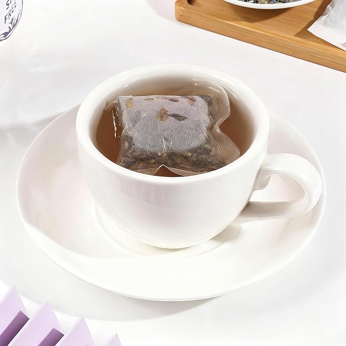 Organic Lavender Flowers，Lavender Tea Bags, 60 Teabags -Culinary Grade 100% Natural Edible Herbal Flowers Tea (60 bags) - Bloomnest