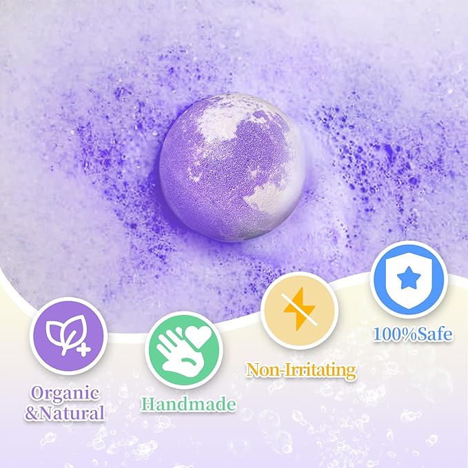 Bath Bombs for Kids with Surprise Inside, 32 Pack Bath Bombs with Land & Sea Animal Toys, Handmade Fizzy Bubble Children Bath Ball Gift Set for Kids Birthday, Christmas, Mothers Day Gifts for Daughter - Bloomnest