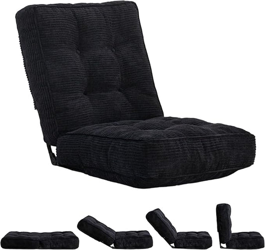 MAXYOYO Adjustable Floor Chair, Single Couch Recliner, Gaming Floor Meditation Chair with Tufted Cushion, Comfortable and Versatile Seating Lounge Couch for Adults - Bloomnest