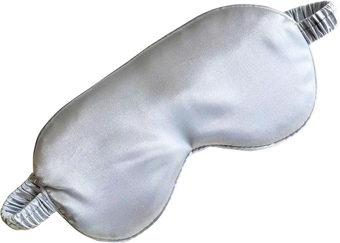 Silk Eye Mask for Sleeping - Satin Eye Cover with Silk Storage Bag Silvery 3 Pcs Save 20% - Bloomnest