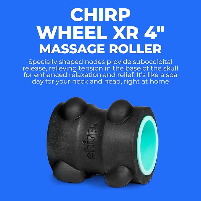 Chirp Wheel XR Massage Roller for Neck & Headache Relief – Rejuvenate Body, Spinal Care & Tension Through Thumb Pressure Release | High-Density Foam for Physical Therapy, 500lbs Capacity, 4" Mint - Bloomnest