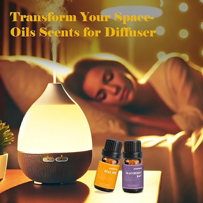 AmaKane Feminine Fragrance Oils, Women Essential Oil, Perfume Oils for Women Long Lasting, Fragrance Oil for Candle Soap Making, Diffuser Oil Scents 6x10 ml, BlackBerry& Bay, Midnight Orchid, More - Bloomnest