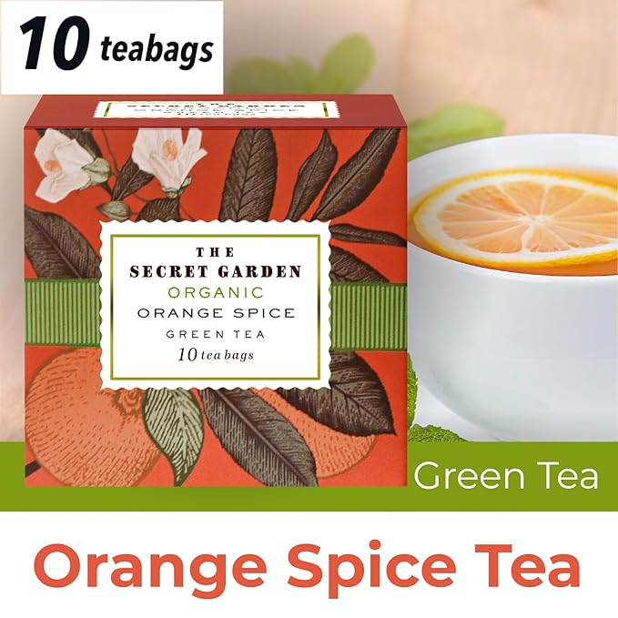 Premium Organic Holiday Tea Bag Sampler Gift Box - 90 Bags 9 Exotic Flavors Herbal Orange Spice, Mango, Earl Grey, Pomegranate, Peach, Green, Ginger Peach, Lemon Ginger, Acai Berry - Bloomnest