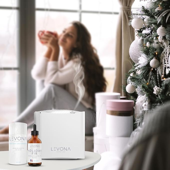 Levona Scent Christmas Essential Oils for Diffuser: Holiday Fir Essential Oil for Diffusers for Home - Essential Oils with Notes of Sandalwood & Amber Oil - Winter Fir and Balsam Fragrance - 120Ml - Bloomnest