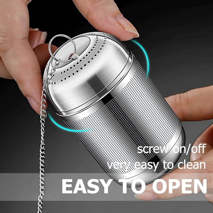 Tea Infuser For Loose Leaf Tea Drinkers, Extra Fine Mesh Tea Strainers 316 Stainless Steel, Tea Steeper, Tea Filter, Tea Diffuser For Rooibos/Black Tea/Herbs/Spices By Iruerti KTAD, 1.5*1.5*3.15'' (S) - Bloomnest