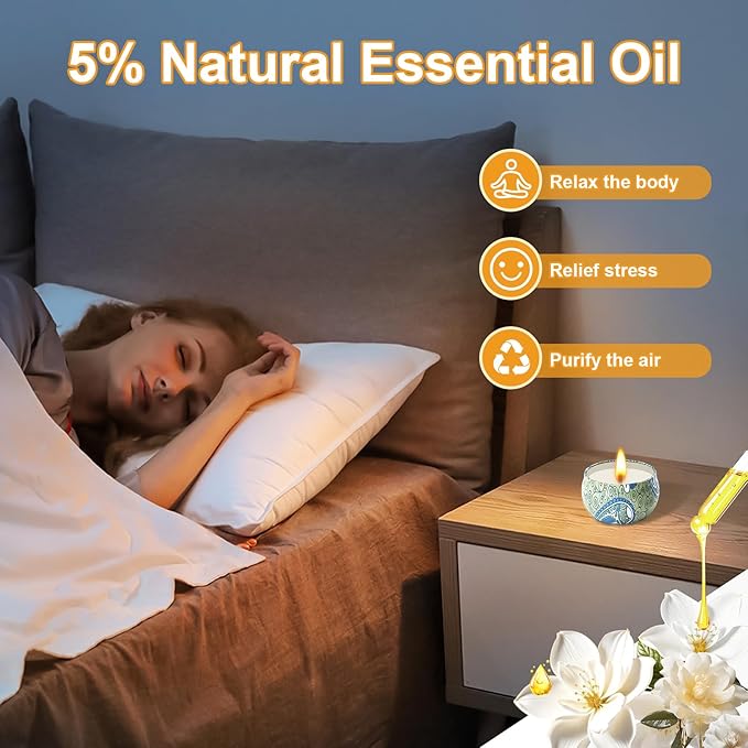 Scented Candles Gifts for Women, 12 Pack Natural Soy Candles for Home Scented, Aromatherapy Candle Set Gift for Women, Men, Friends Birthday, Anniversary - Bloomnest