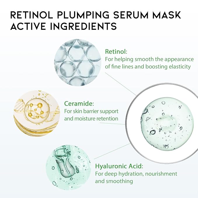 50Combo Korean Face Sheet Mask Gift Pack, Hydrating, Calming, Brightening, Smooting, Rejuvenating, EVE Vegan, Cica, Hyaluron, Retinol, Ceramide, Collagen - Bloomnest
