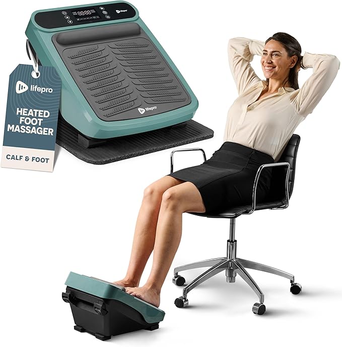LifePro Foot Massager for Neuropathy - Relaxing Calf and Foot Therapy with Heat Option for Maximum Soothing Relief - Massager for Blood Circulation and Revitalization - Bloomnest