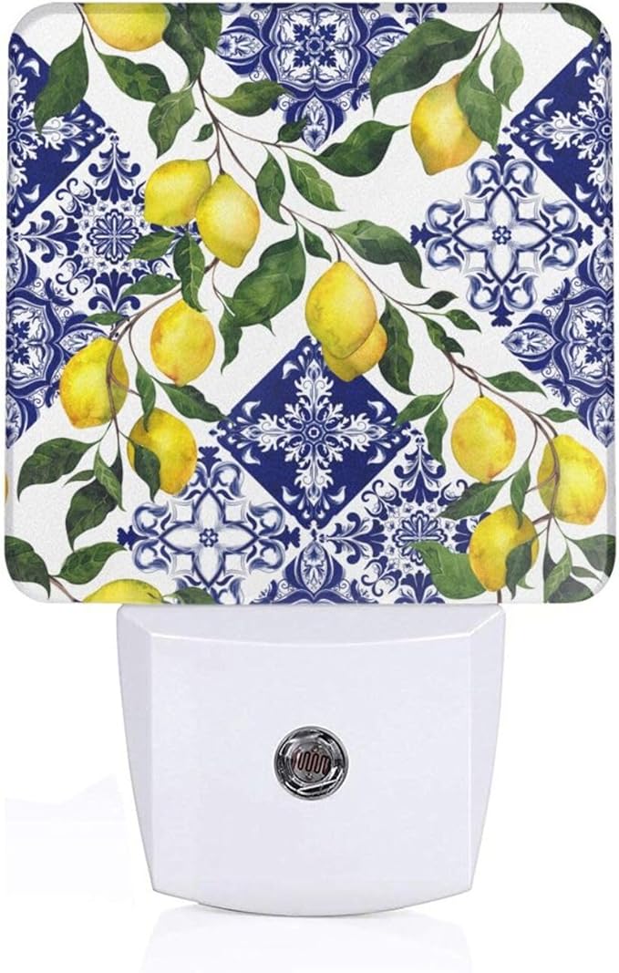 Led Night Light, Lemon Decorative Plug in Nightlights,with Smart Auto Dusk to Dawn Night Light for Bedroom, Kitchen, Nursery, Bathroom - Bloomnest