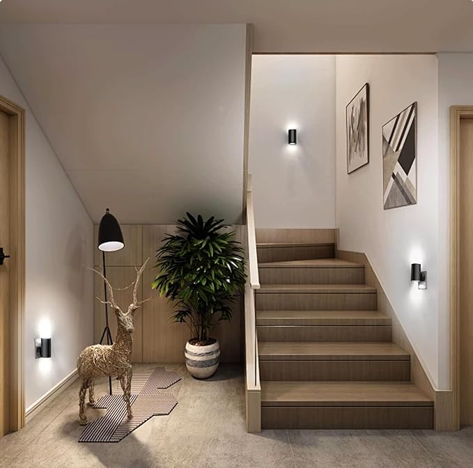 LED Night Light Plug in, Modern Night Lights Plug into Wall, Dusk to Dawn Sensor, 5-300LM Adjustable Brightness,Daylight 5000K,Dimmable Night Lights for Hallway Bedroom Stairway, 2 Pack - Bloomnest