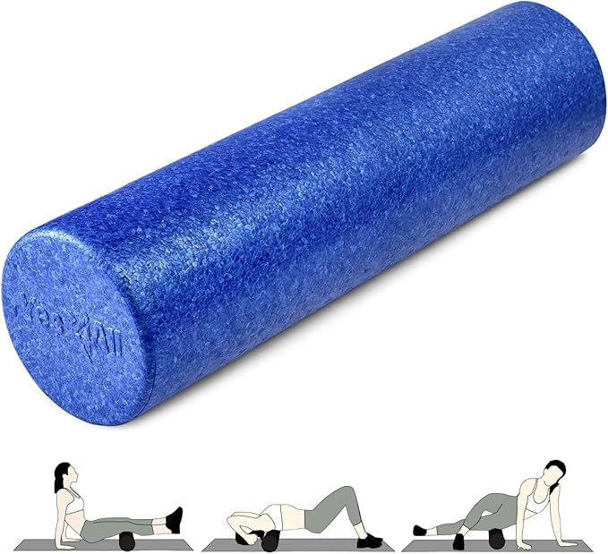 Yes4All High-Density EPP Round Back Roller Foam, Exercise Foam Roller for Yoga, Pilates & Stretching - 12, 18, 24, 36 inch - Bloomnest