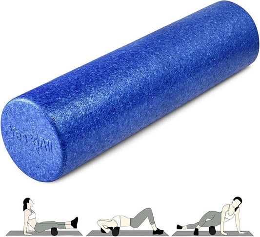 Yes4All High-Density EPP Round Back Roller Foam, Exercise Foam Roller for Yoga, Pilates & Stretching - 12, 18, 24, 36 inch - Bloomnest