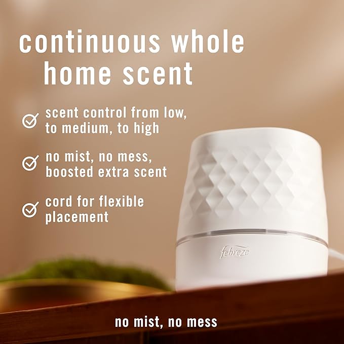 Febreze Plug Scent Booster Continuous Scent Device Oil Diffuser, Compatible with Febreze Air Freshener Plug in Refills - Bloomnest