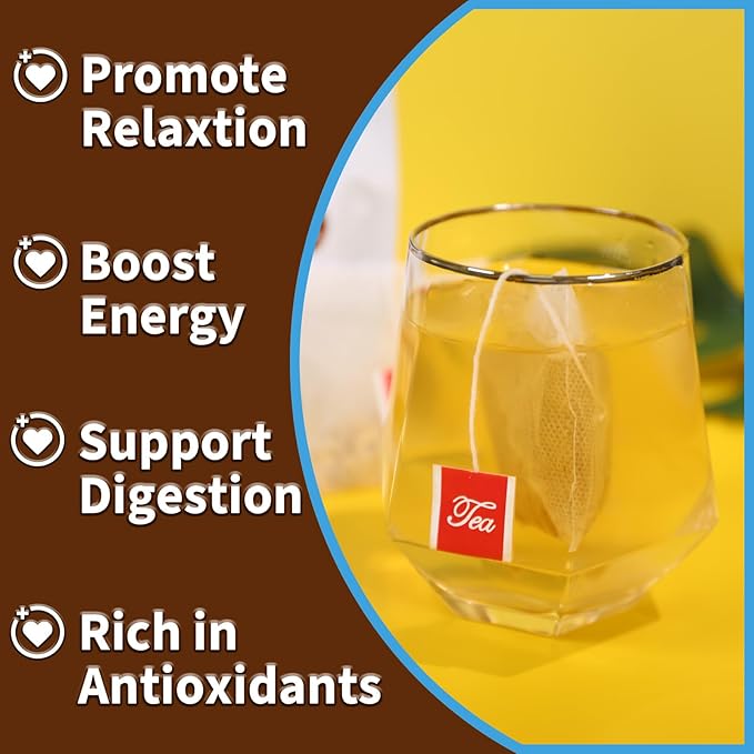 TEARELAE - Ashwagandha Tea Bags - 2.5g x 40 Count - Sourced From India - Premium Natural Cut & Sifted Pure Indian Ginseng Root - Non-GMO - Caffeine-free - Rich in Antioxidants & Boost energy - Bloomnest