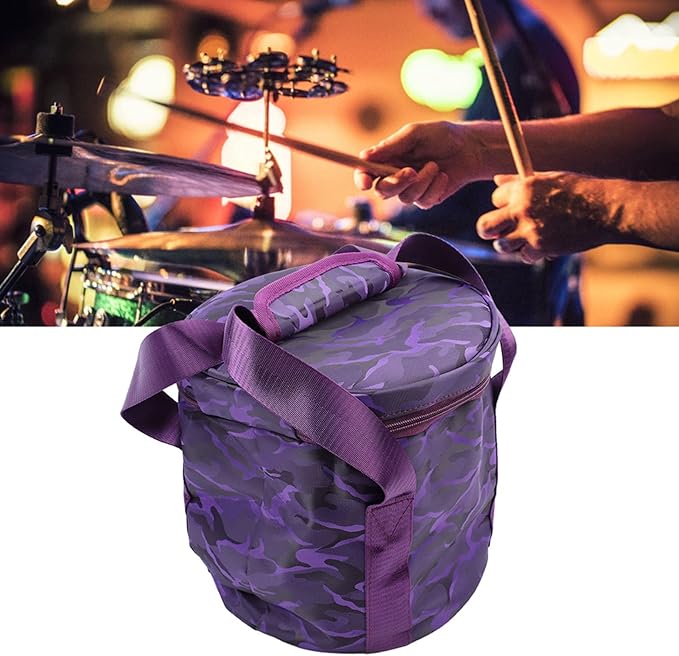 VGEBY Music Bowl Bag,Singing Bowl Storage Bag Crystal Singing Bowl Carrying Case with 2 External Pocket Dual (10in Pure Purple), VGEBYY6QTF2RHAO-12 - Bloomnest